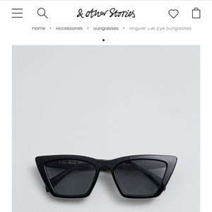 & Other Stories angular cat eye sunglasses